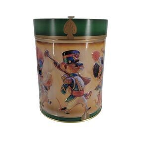 Collectible Lambertz German Christmas Tin Silent Night Music Mice Marching Band
